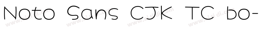 Noto Sans CJK TC bo字体转换